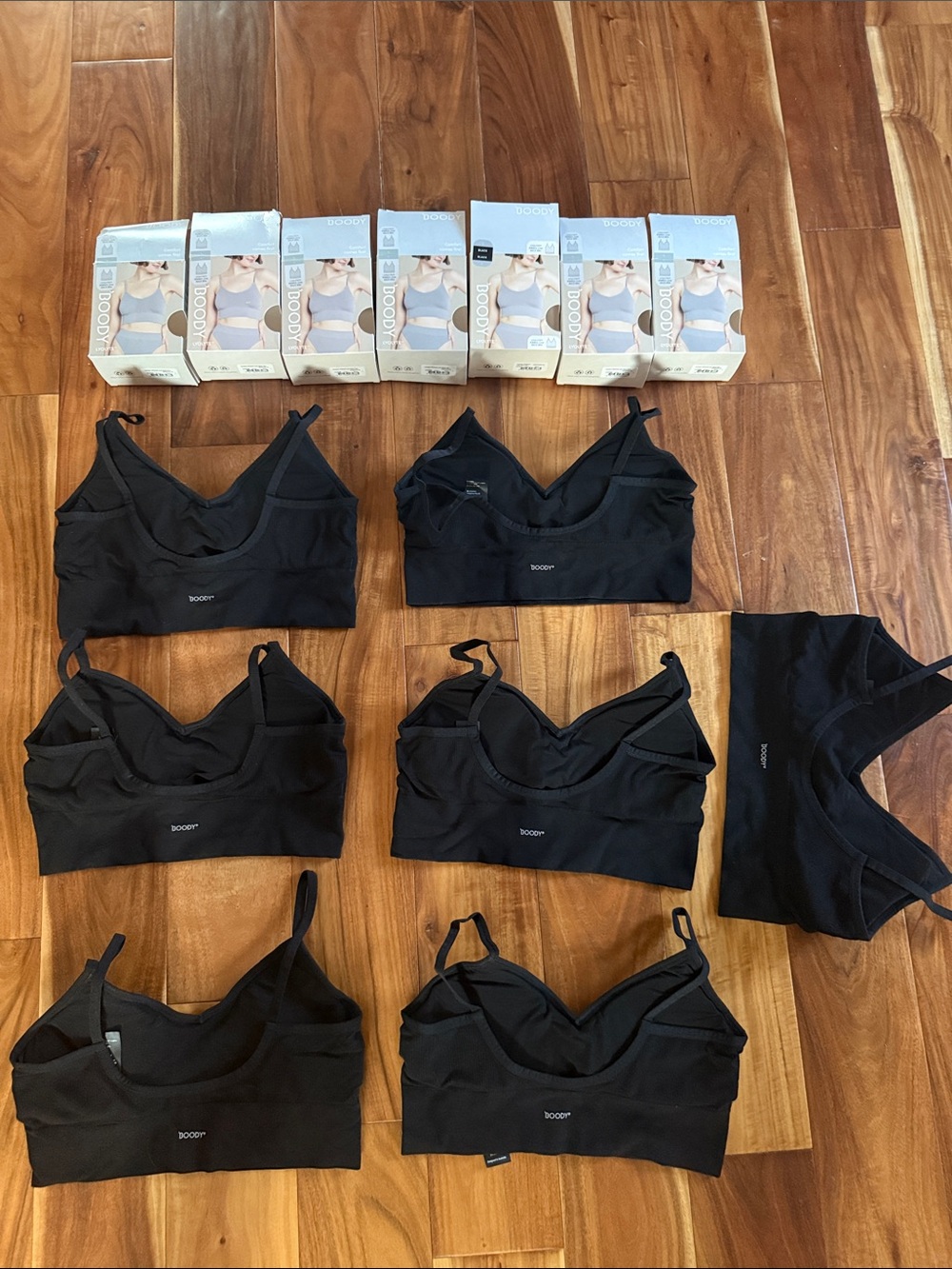 7x Boody Lyolyte Ribbed Low Back Bra - Picture 4 of 16